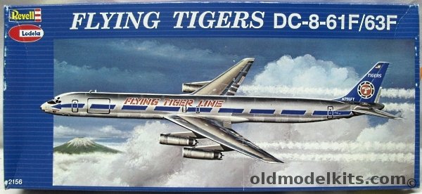Revell 1/144 Douglas DC-8-61F / DC-8-63F Flying Tigers with ATP DC-8 Window Decal Set, 2156 plastic model kit